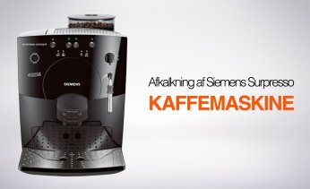 Afkalkning af Siemens Surpresso kaffemaskine
