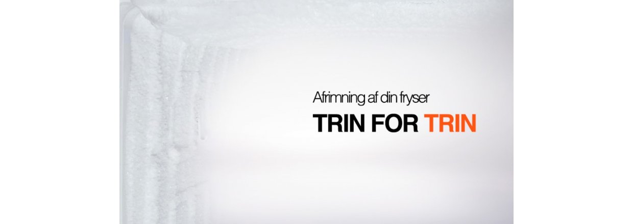 Afrimning af din fryser trin for trin