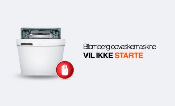 Blomberg opvaskemaskine vil ikke starte