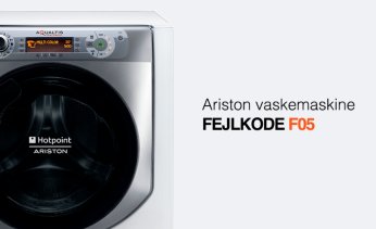 Ariston vaskemaskine fejlkode F05