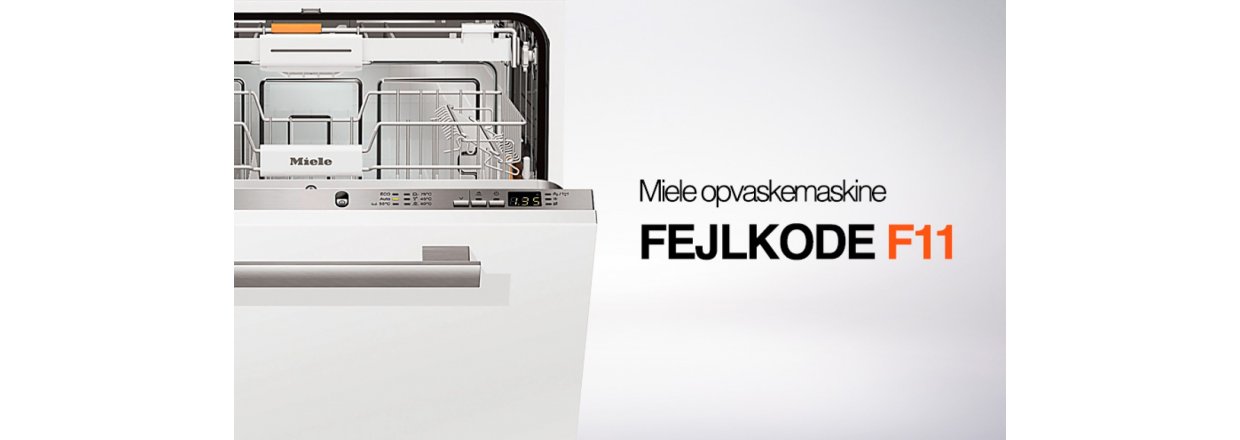 Miele opvaskemaskine fejlkode F11