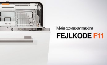 Miele opvaskemaskine fejlkode F11