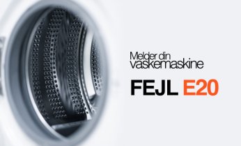 Vaskemaskine fejl E20
