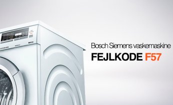 Bosch Siemens vaskemaskine fejlkode F57