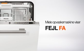 Miele opvaskemaskine viser fejl FA
