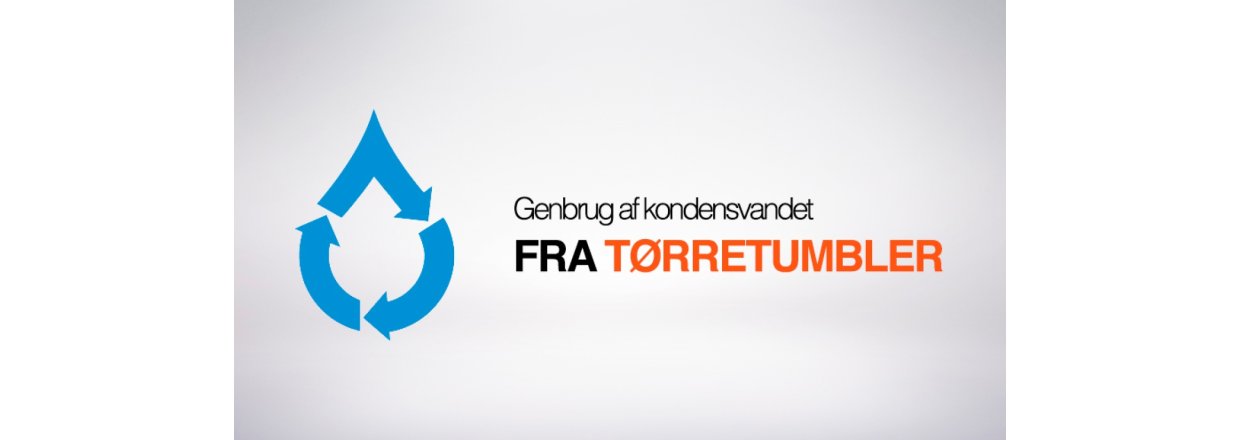 Genbrug af kondensvandet fra trretumbler