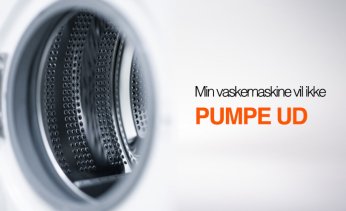 Vaskemaskine pumper ikke ud