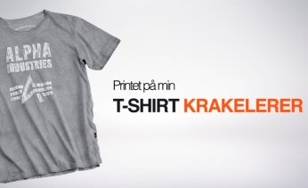 Printet p� min t-shirt krakelerer