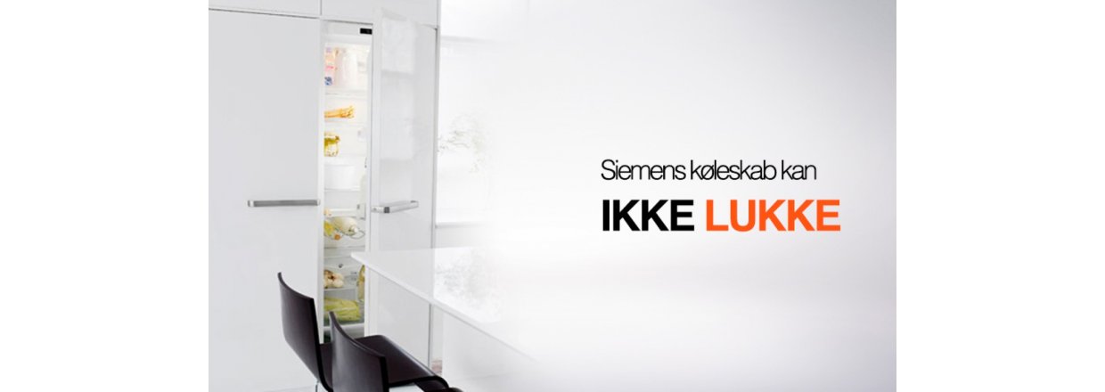 Siemens kleskab kan ikke lukke