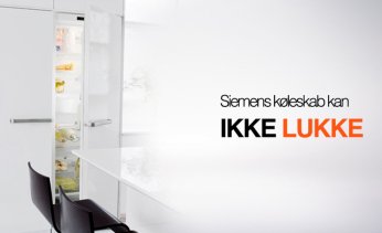 Siemens k�leskab kan ikke lukke