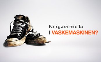 Kan jeg vaske mine sko i vaskemaskinen?