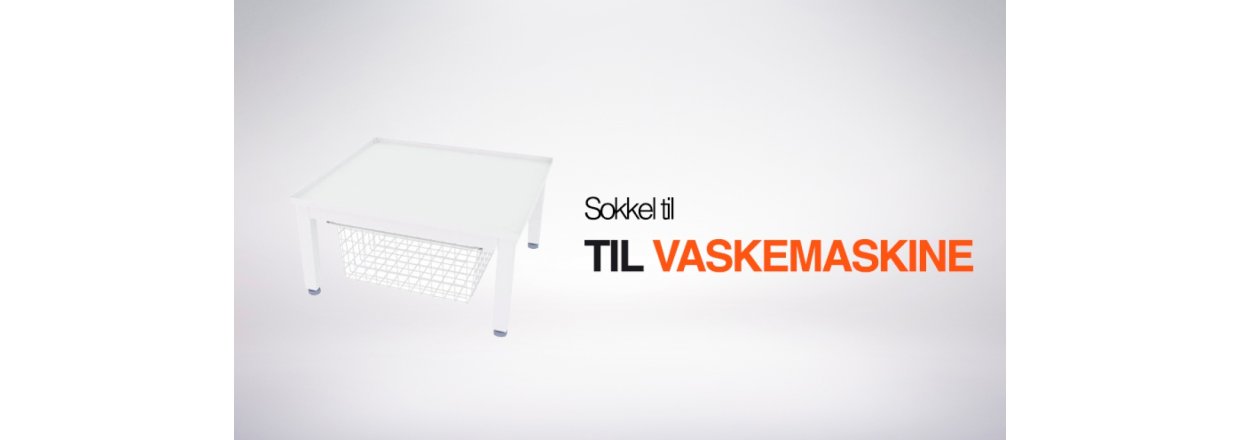 Sokkel til vaskemaskine