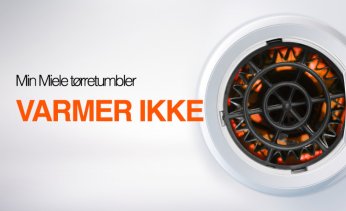 Min Miele t�rretumbler varmer ikke