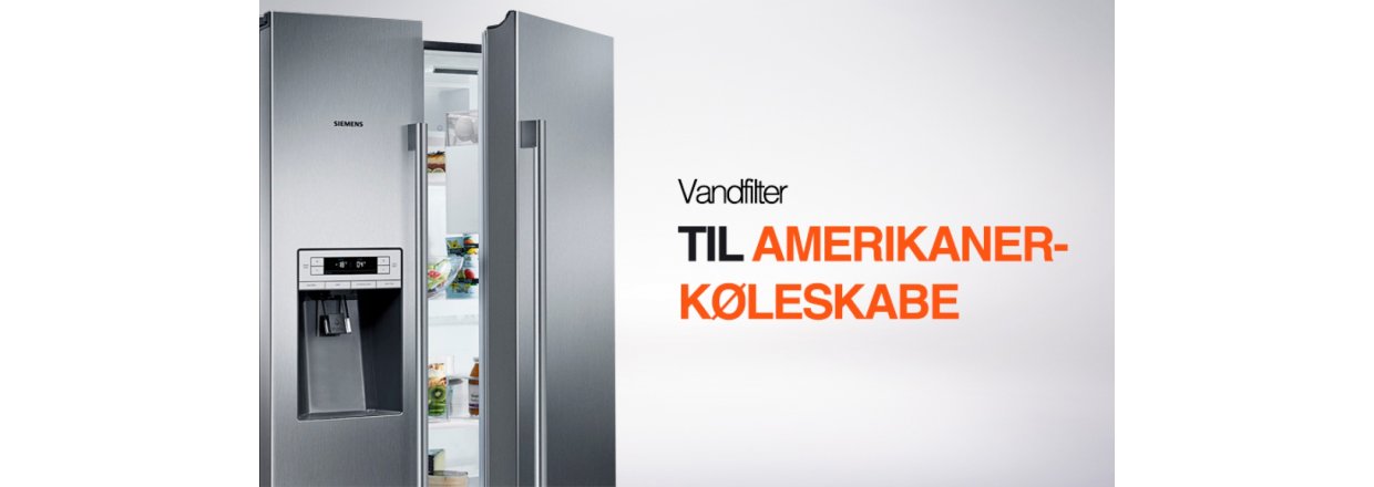 Vandfilter til amerikanerkleskabe