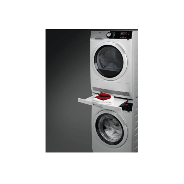 Sammenbygningsramme med udtrkshylde til vaskesjle