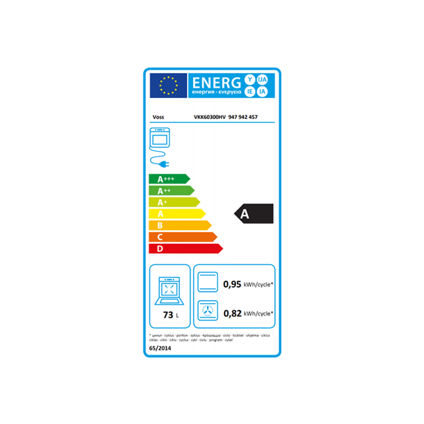 Voss VKK60300HV - Glaskeramisk komfur