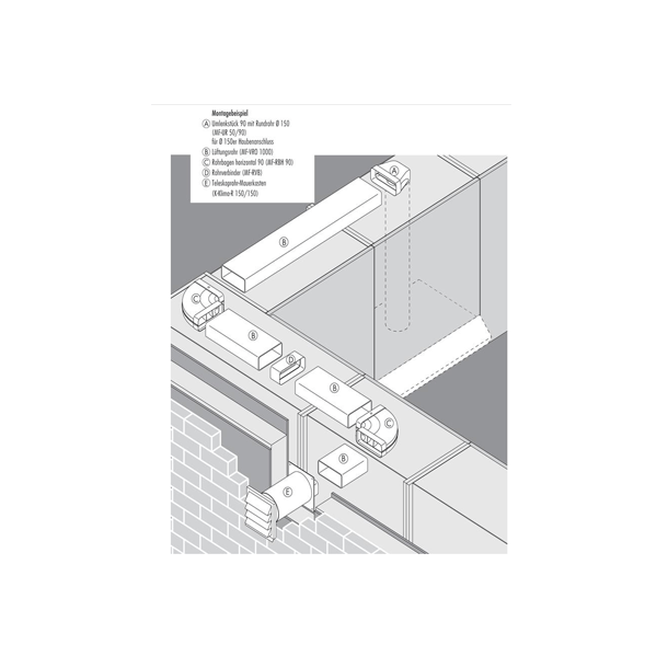 Overgangsstykke 90 500 MM