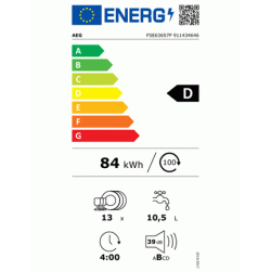 AEG FSE63657P - Opvaskemaskine til integrering