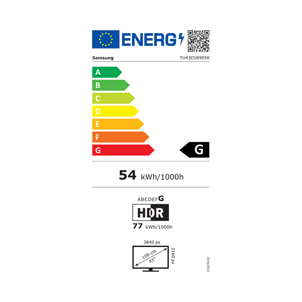 Samsung TU43CU6905KXXC - UHD 4K Smart TV