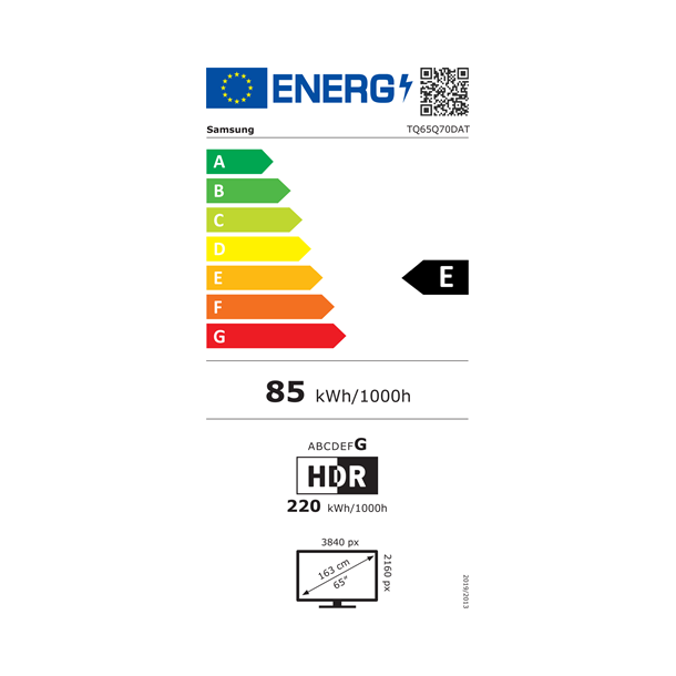 Samsung TQ65Q70DATXXC - QLED 4K Smart TV