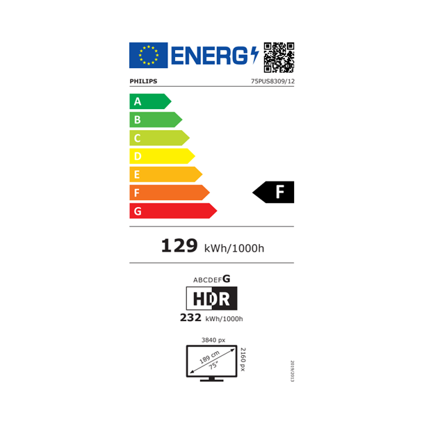 Philips 75PUS8309/12 - UHD 4K Smart TV med Ambilight