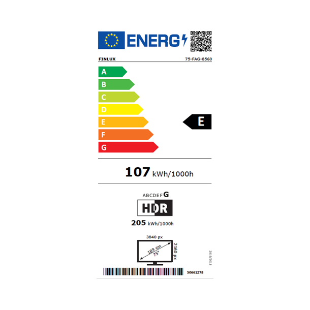 Finlux 75FAG8560 - UHD 4K Android TV