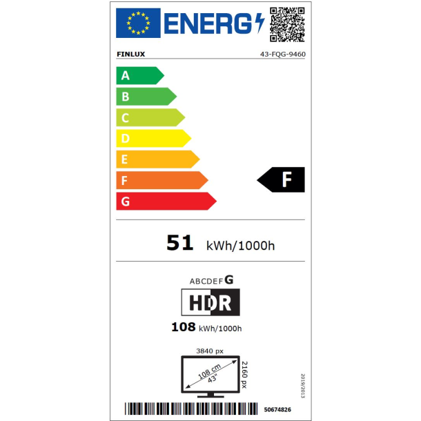 Finlux 43FQG9460 - QLED Android TV