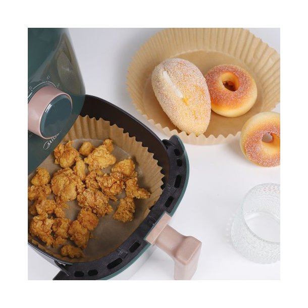 Bagepapir til Airfryer stor 50 stk