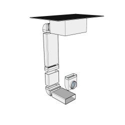 Thermex Downdraft Kit A  Universalt Aftrkskit til Kogeplader