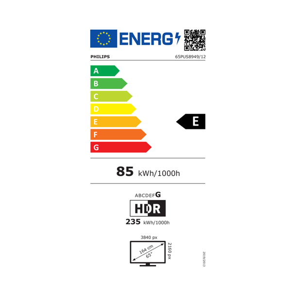 Philips 65PUS8949/12 - UHD 4K Smart TV med ambilight