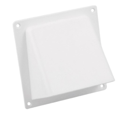 Ventilations klapventil 125 mm hvid