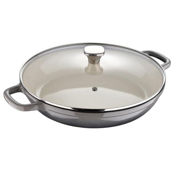 Masterpro flad stbejernsgryde med lg 30,5 cm
