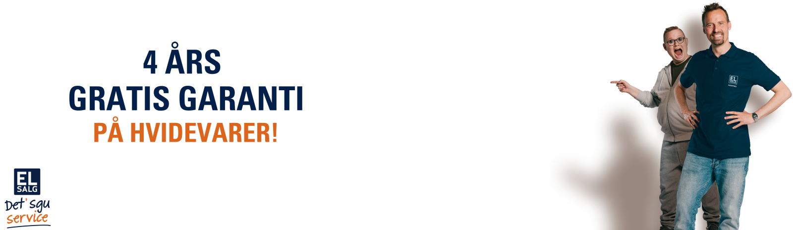 Se alle vores hvidevarer med 4 ÅRS GARANTI