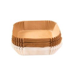 Bagepapir firkantet til Airfryer stor 50 stk