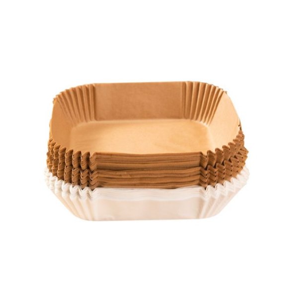 Bagepapir firkantet til Airfryer stor 50 stk