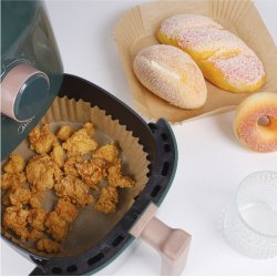 Bagepapir firkantet til Airfryer stor 50 stk