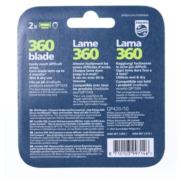 Philips OneBlade 2 stk. 