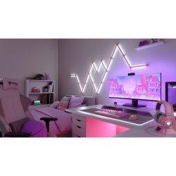 Nanoleaf Lines Skin Pink Matte 9pcs