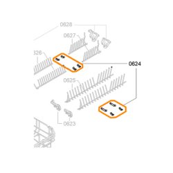 Holder til tallerkenrkke i trdkurv
