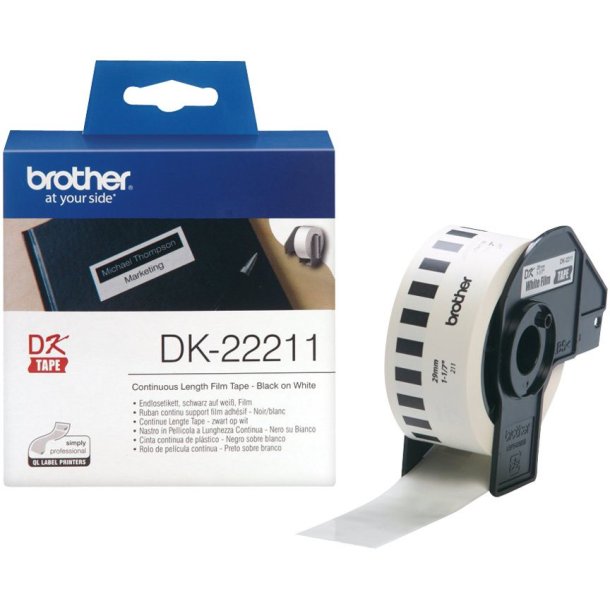 Brother DK-22211 Etiketter   (2,9 cm x 15,2 m) - Etiketter