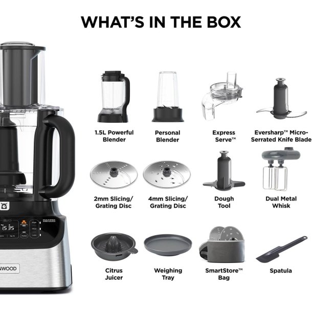 Kenwood FDM73.850SS MultiPro OneTouch - Foodprocessor