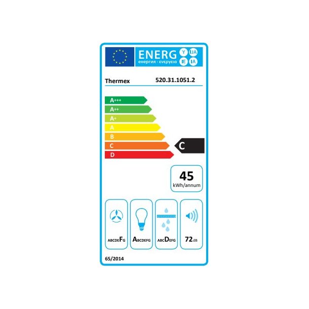 Thermex 520.31.1051.2 TXBX60 - Skabsintegreret emhtte