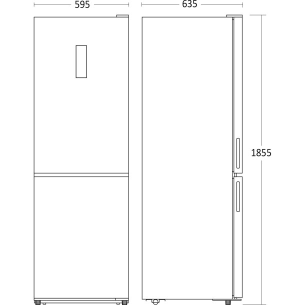 Scandomestic SKF 341 SJW - Fritstende klefryseskab