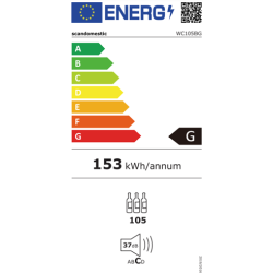 Scandomestic WC105BG - Fritstende vinkleskab