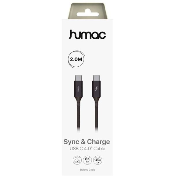 Humac Thunderbolt 4, USB-C kabel, 2 meter - 20243
