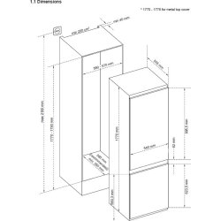 Vestfrost EWI 52760 M S-3 - Integreret klefryseskab