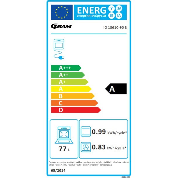 Gram IO 18610-90 B - Ovn til indbygning