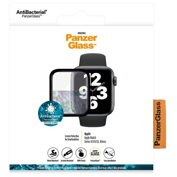 PanzerGlass Apple Watch Series 4/5/6/SE - 40mm, 2016 - Skrm