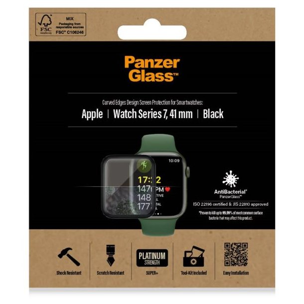 PanzerGlass Apple Watch Series 8/7 - 41mm, 2018 - Skrmbesky