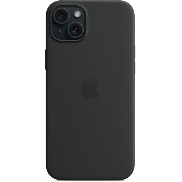 Apple iPhone 15 Plus Silicone Case with MagSafe - Black - MT